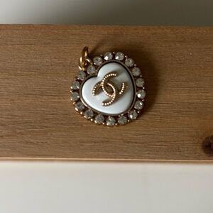 Beautiful Gold / Cream tone charm / stamped